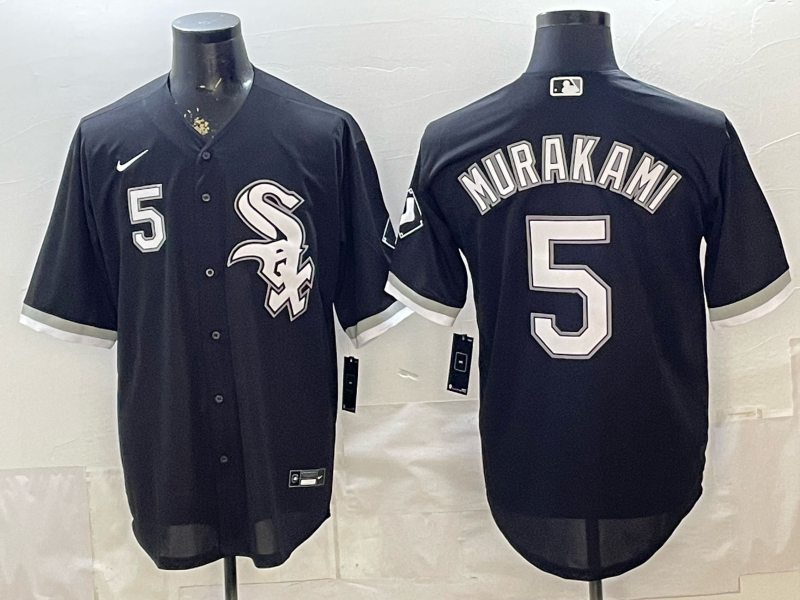2026 Men Nike Chicago White Sox #5 Murakami black MLB Jersey 0522002